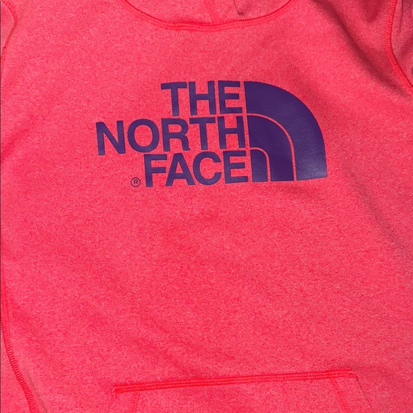 The North Face Womens Hooded Pullover Sweatshirt Size L Neon Pink - Picture 12 of 15